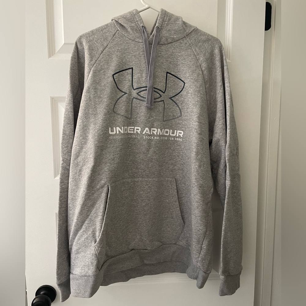Men’s Grey Under Armour Hoodie Sweatshirt